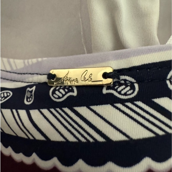 Anne Cole Swim maillot style, removable/adjustable strap; padded bra, lined Sz 8 - Picture 3 of 8